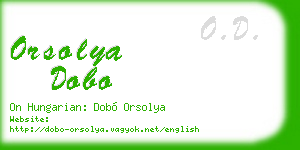 orsolya dobo business card